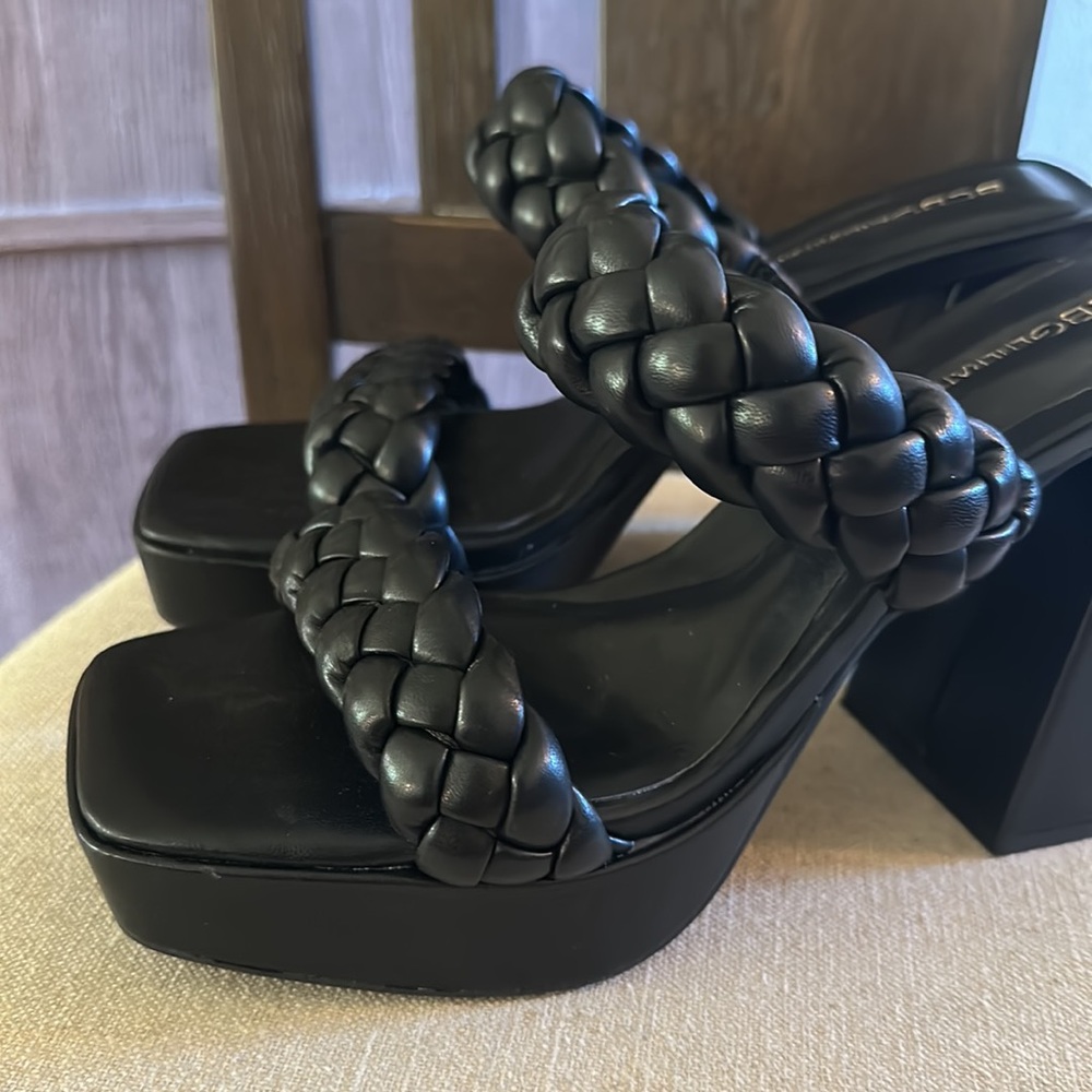 Bcbgeneration Women’s Braided Two Strap Chunky He… - image 3